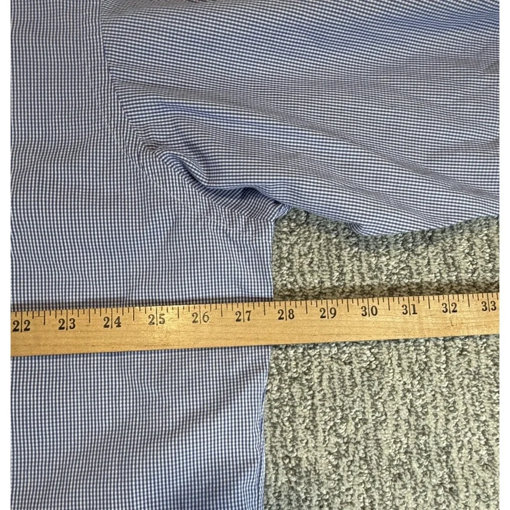 Polo Ralph Lauren Blue Gingham Check Blake‎ 2 Ply Shirt L/S Button Down Mens XL